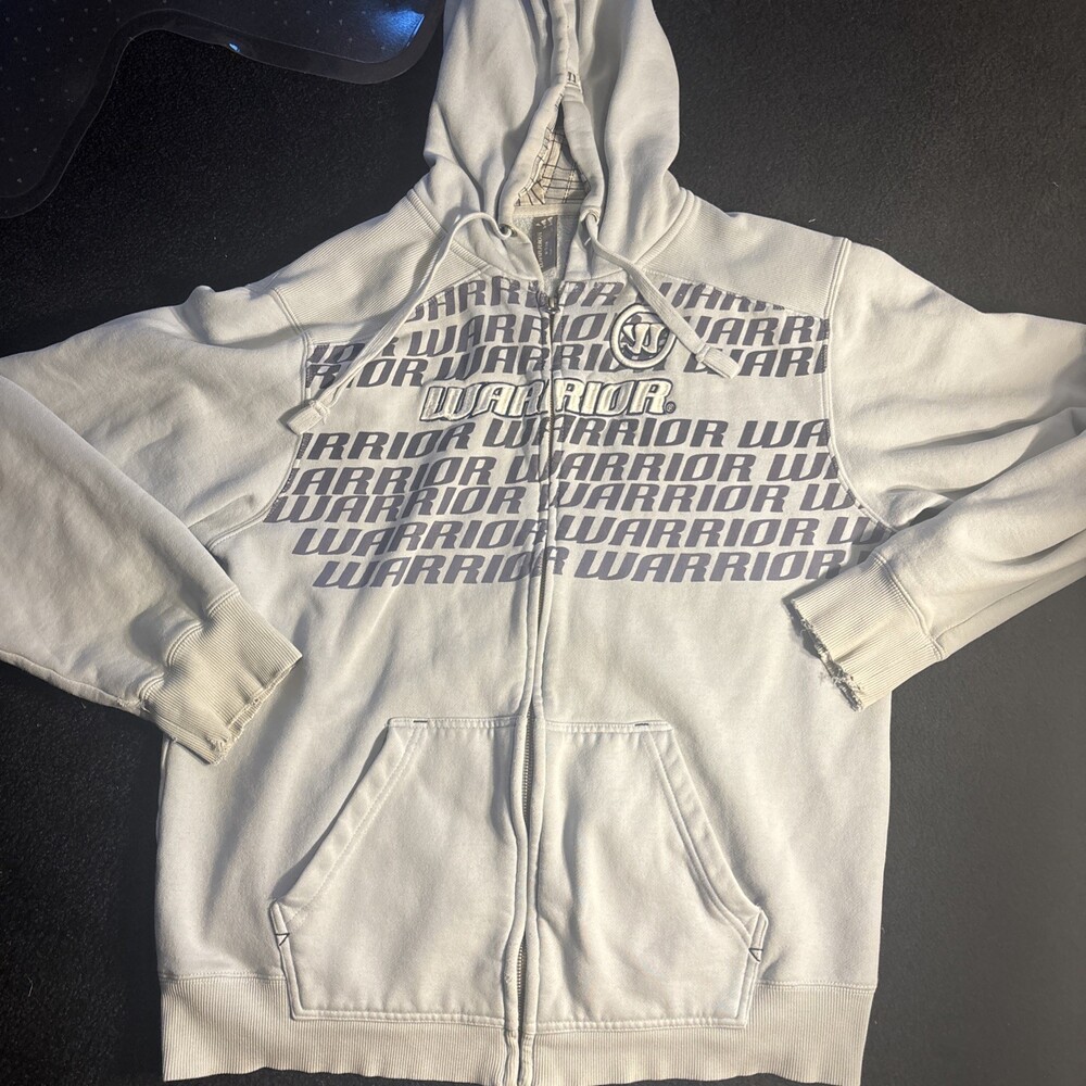 Vintage Men’s Warrior Hockey Zip up Hoodie Size Medium